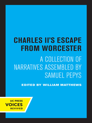 cover image of Charles II's Escape from Worcester
